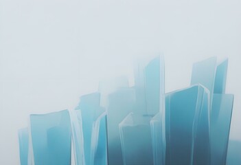 muted tones, 3.5mm film, minimalist, ice. Generative AI.	
