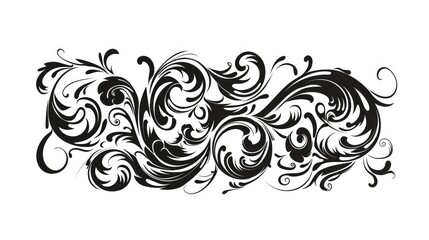 Fototapeta premium English Lettering Design on a White Background