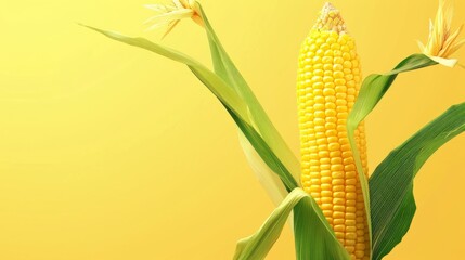 corn on the cob with space area for text