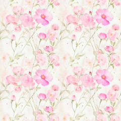 Fototapeta premium pattern with pink flowers