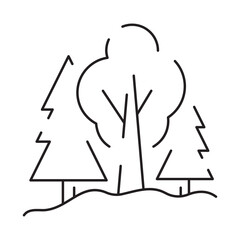 Line icon of summer and beach. Outline symbol summer vacation