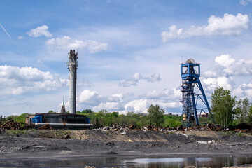 shaft tower of a hard coal mine in Piekary Silesia