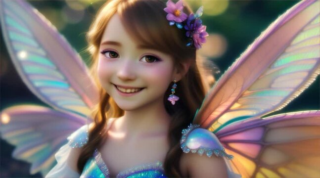 透明感のあるかわいい美少女妖精