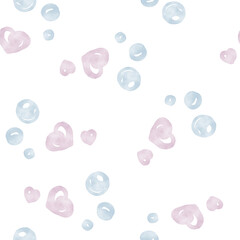 seamless background with hearts