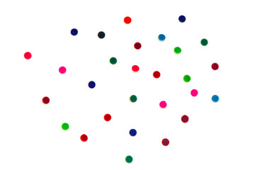 simple white flat lay christmas scene Isolated on A Transparent Background