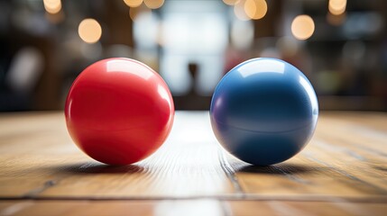 Naklejka premium red and blue balloons UHD Wallpaper