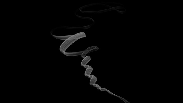 Abstract smoke on black background animation