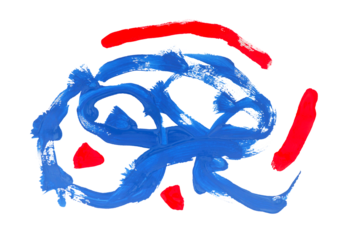 Attractive bright abstract Isolated on A Transparent Background