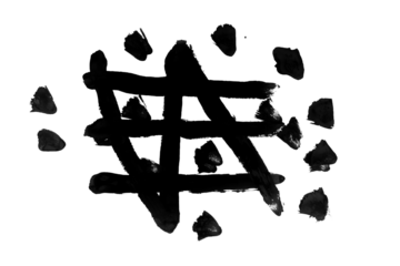 Chinese New Year Calligraphy for the Year of Dragon Isolated on A Transparent Background