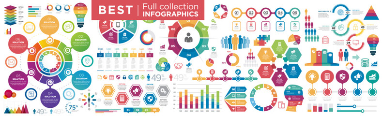Infographic elements. UI and UX Kit with big data