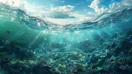 Fototapeta premium World Oceans Day: Honoring the Beauty of Our Oceans