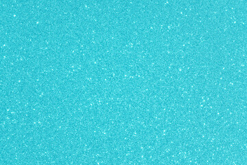 Blue green glitter texture background. New Year, Christmas and Celebration backgrounds concepts. 