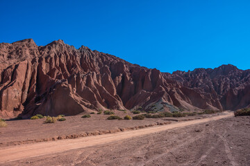 View of the beautiful Rainbow Valley (Valle del Arcoíris) at the Atacama Desert - Atacama, Chile
