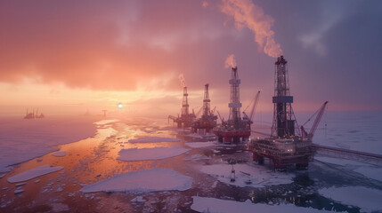 Fototapeta premium oil derrick