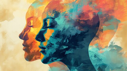 Mindful Transitions: Illustration of Transitioning Through Mental States