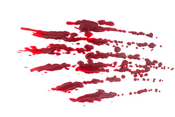Bloodstain Isolated on A Transparent Background