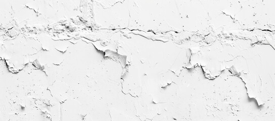 Fototapeta premium The texture of a peeling white wall. The texture of wet paper exposed to water that is starting to dry.