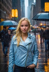 Fototapeta premium Portrait jeune femme du monde