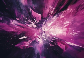 Fototapeta premium Visual representation of an abstract digital glitch art explosion 