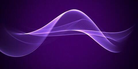 Abstract digital technology futuristic purple gradient wave background