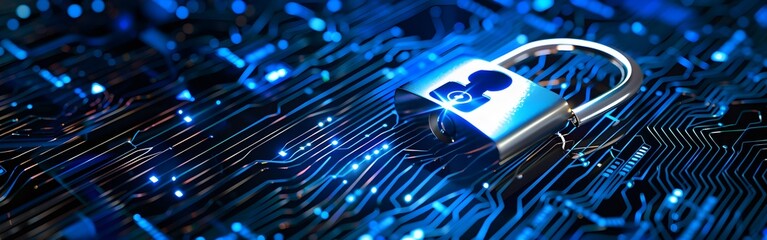 Big Data science analysis business technology concept on virtual screen secure data and cyber security