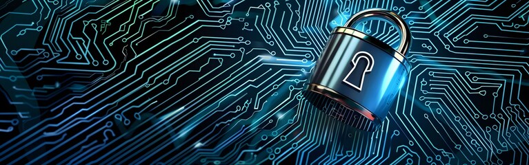 Big Data science analysis business technology concept on virtual screen secure data and cyber security