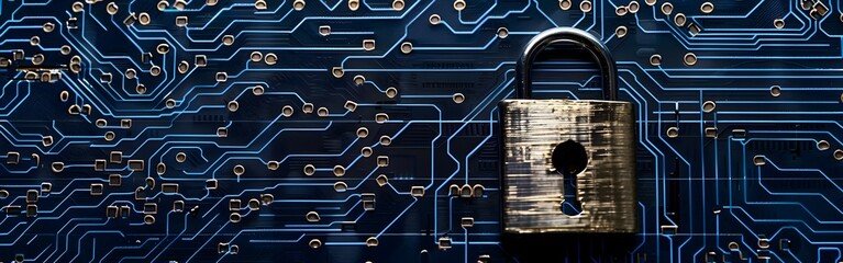 Big Data science analysis business technology concept on virtual screen secure data and cyber security