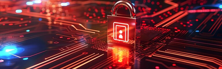 Big Data science analysis business technology concept on virtual screen secure data and cyber security