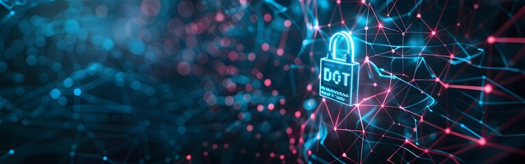 Big Data science analysis business technology concept on virtual screen secure data and cyber security