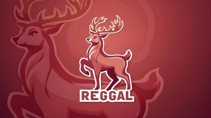 Elegant Deer Mascot Design
