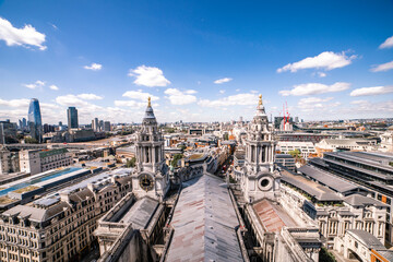 London from the top of the St Paul&rsquo;s Cathedral.