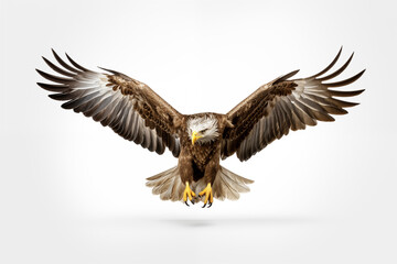 Obraz premium Eagle over isolated white background. Animal