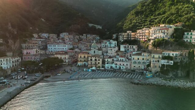 Hyperlapse, Timelapse Aerial view of Cetara.
Amalfi Coast, Salerno Campania