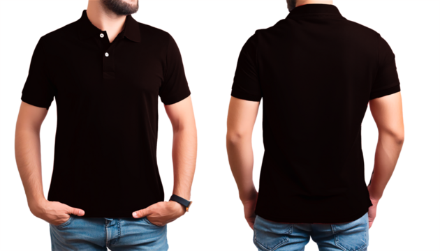 Front and back polo shirt 