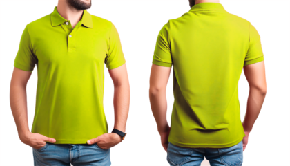 Front and back polo shirt 