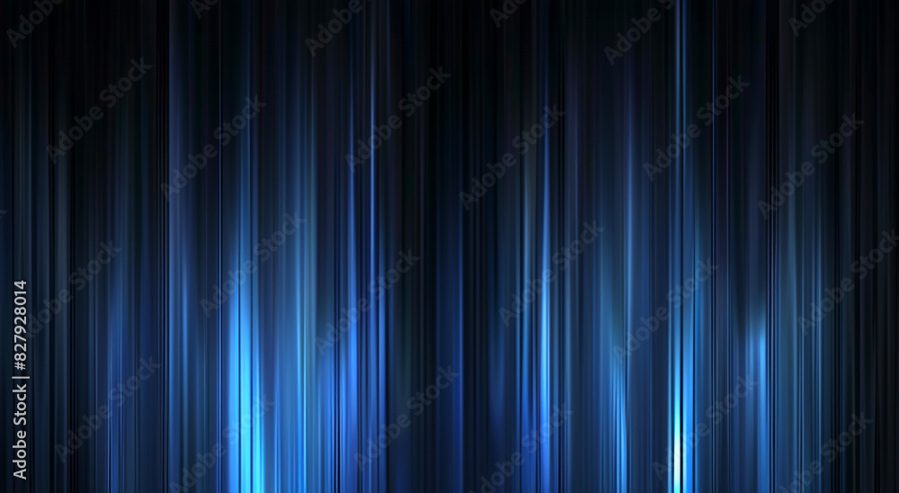 Poster blue abstract backdrop with flowing vertical lines in various shades