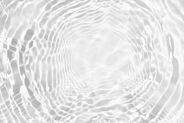 Abstract transparent white water surface with splashing ripples and bubbles. Natural reflection...