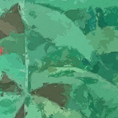 Oil painting and various flowers, cats, dogs, chrysanthemums, fish, dragonflies, lotus leaves, lotus flowers, frogs, butterflies, pond scenery, birds, leaves