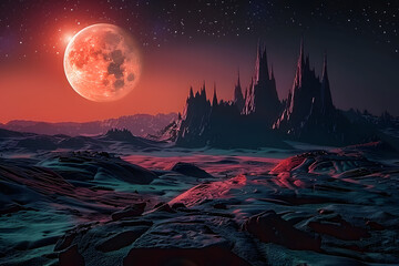 Mars planet landscape astronomy outdoors.