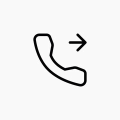 outcome phone call sign icon