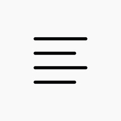 text align left icon sign