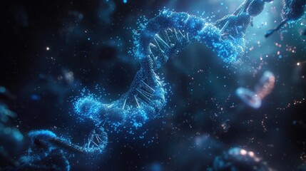 A digital image showcasing a structure with a blue and white color scheme.