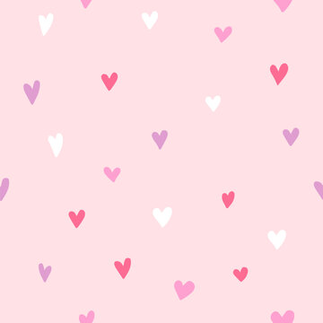 Hearts - seamles pattern background