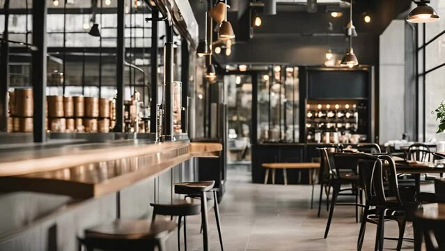 interior of a restaurant cafe
