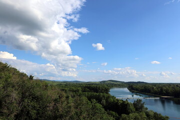 Obraz premium Der Rhein in Limburg am Kaiserstuhl