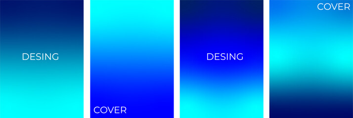 Minimal poster.  Blue gradient set. Graphic background &nbsp;blue color.  Modern template for posters, advertising banners, brochures, flyers, covers, websites. EPS vector image