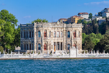 Fototapeta premium View of the historical Küçüksu Pavilion from the Bosphorus