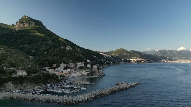 Aerial view of Cetara.
Amalfi Coast , Salerno , Campania.