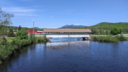 Groveton Covered Bridge built in 1852 in Groveton New Hampshire