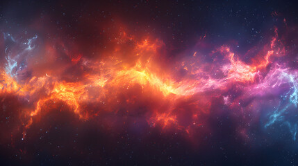 Fototapeta premium Colorful vibrant neon light stripes and dots, luminous lighttail stripes on a dark moody background, futuristic design, modern light art